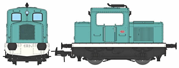 REE Modeles MB-092 - French Diesel Shunting Locomotive Class MOYSE 32 TDE, Industrial BLUE, No Lihgt Era III to V - ANAL
